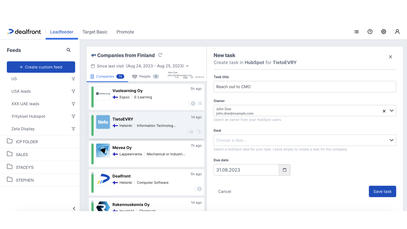 Dealfront HubSpot Integration Connect Them Today
